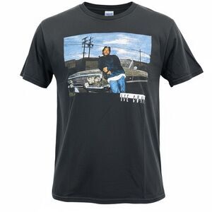 Vintage Unisex Black Grunge Graphic Tee Shirt Ice Cube - Size L